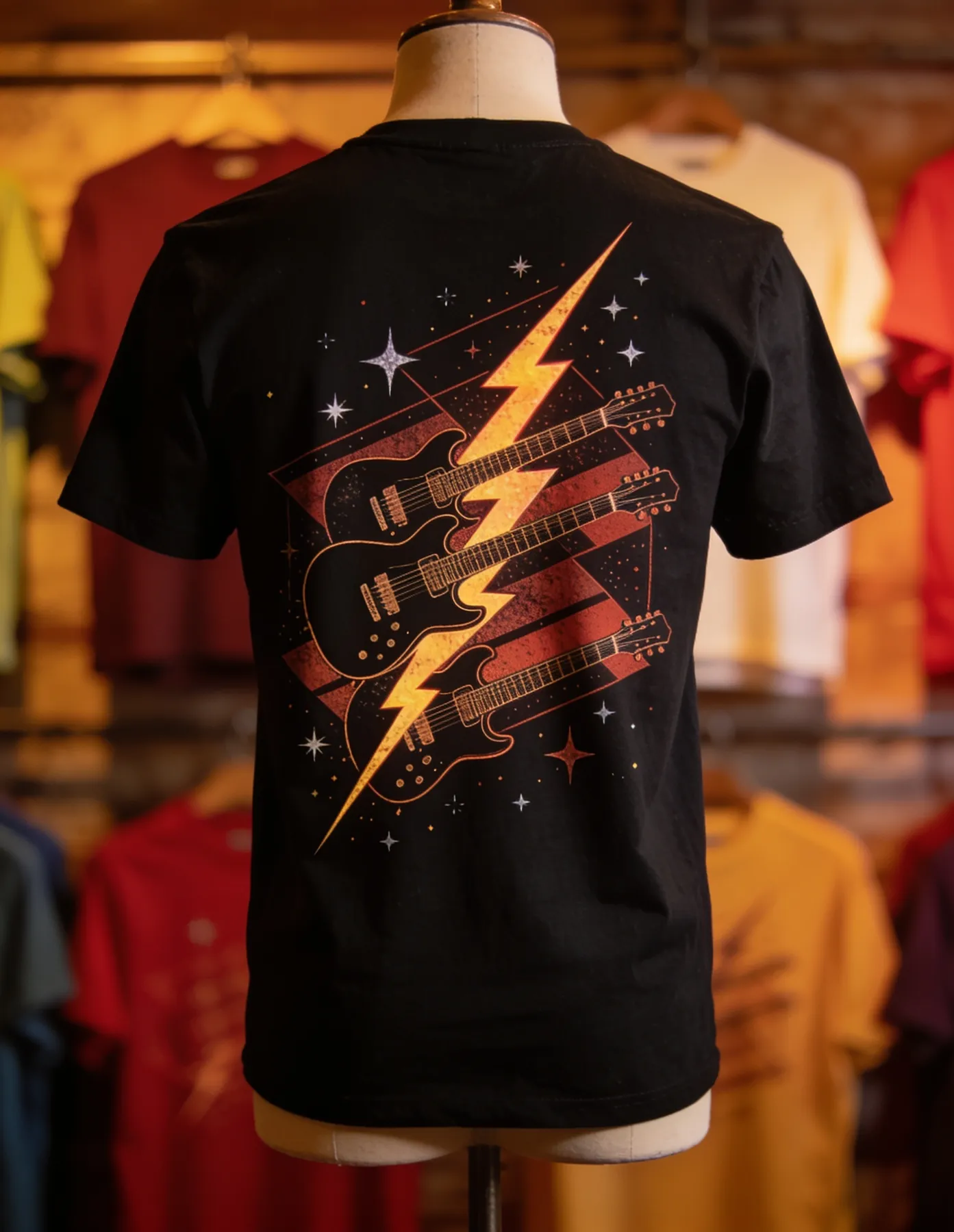 Referência de camiseta com visual de personagem