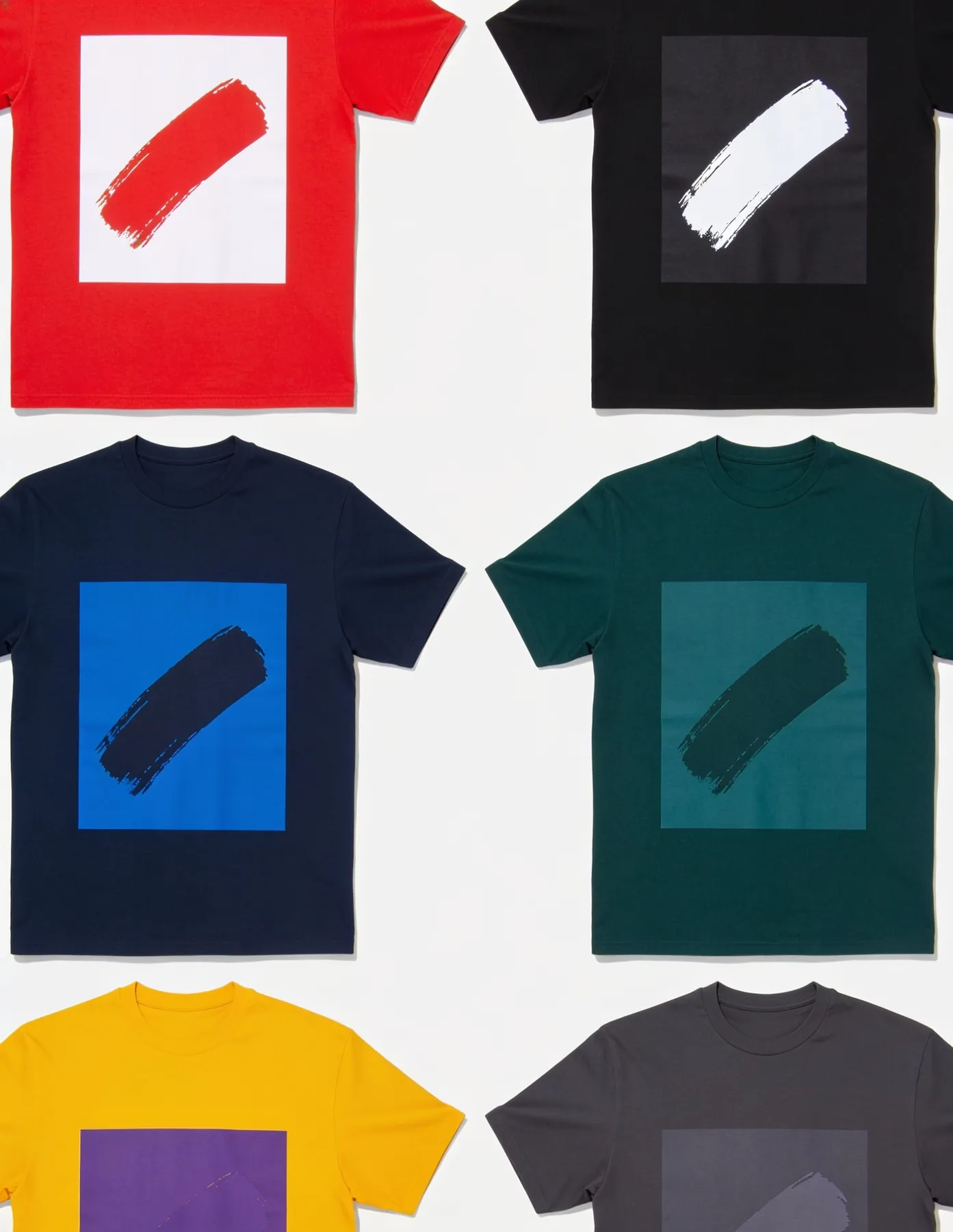 Modelo ilustrativo de estampa minimalista